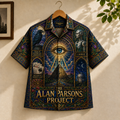 The Alan Parsons Project Stained Glass Hawaiian Shirt – Unisex Progressive Rock Button-Up QH