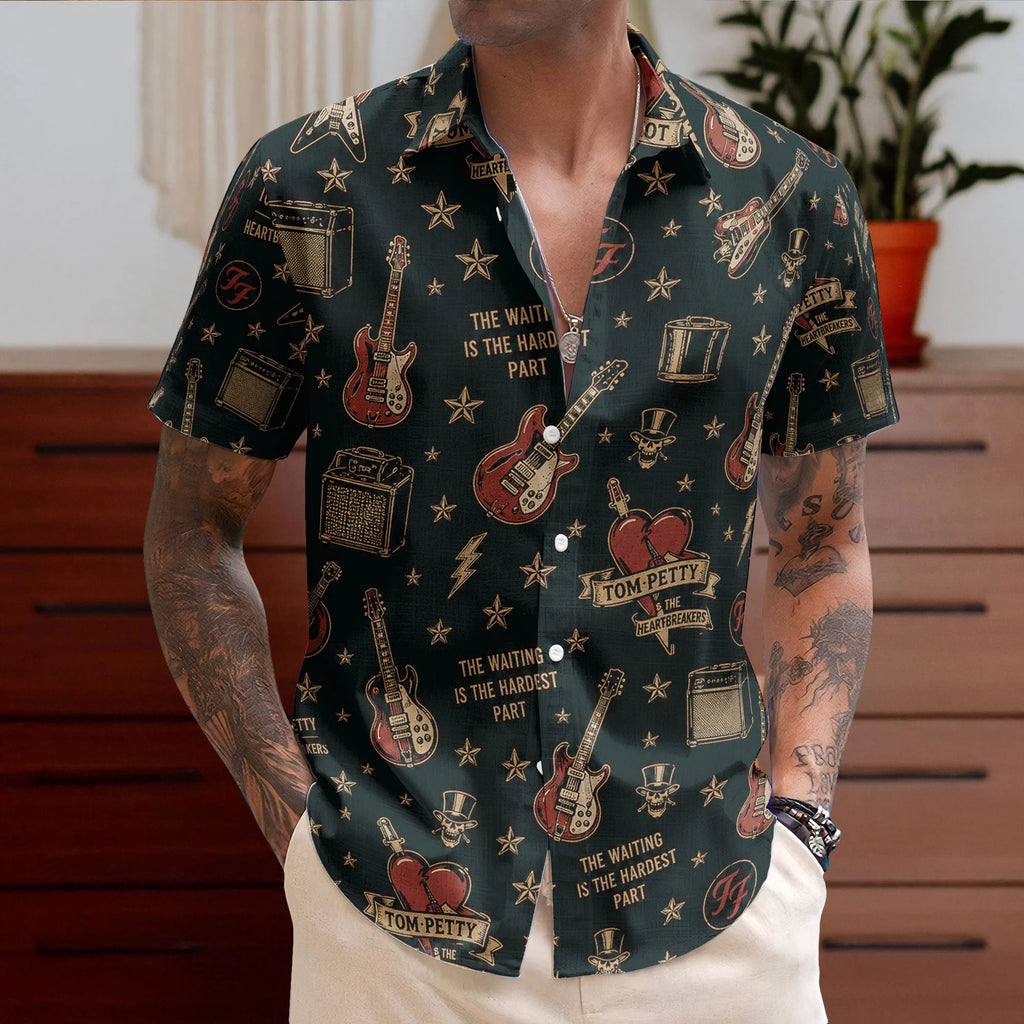 Tom Petty & The Heartbreakers The Waiting Hawaiian Shirt – Unisex Retro Rock Fan Gift