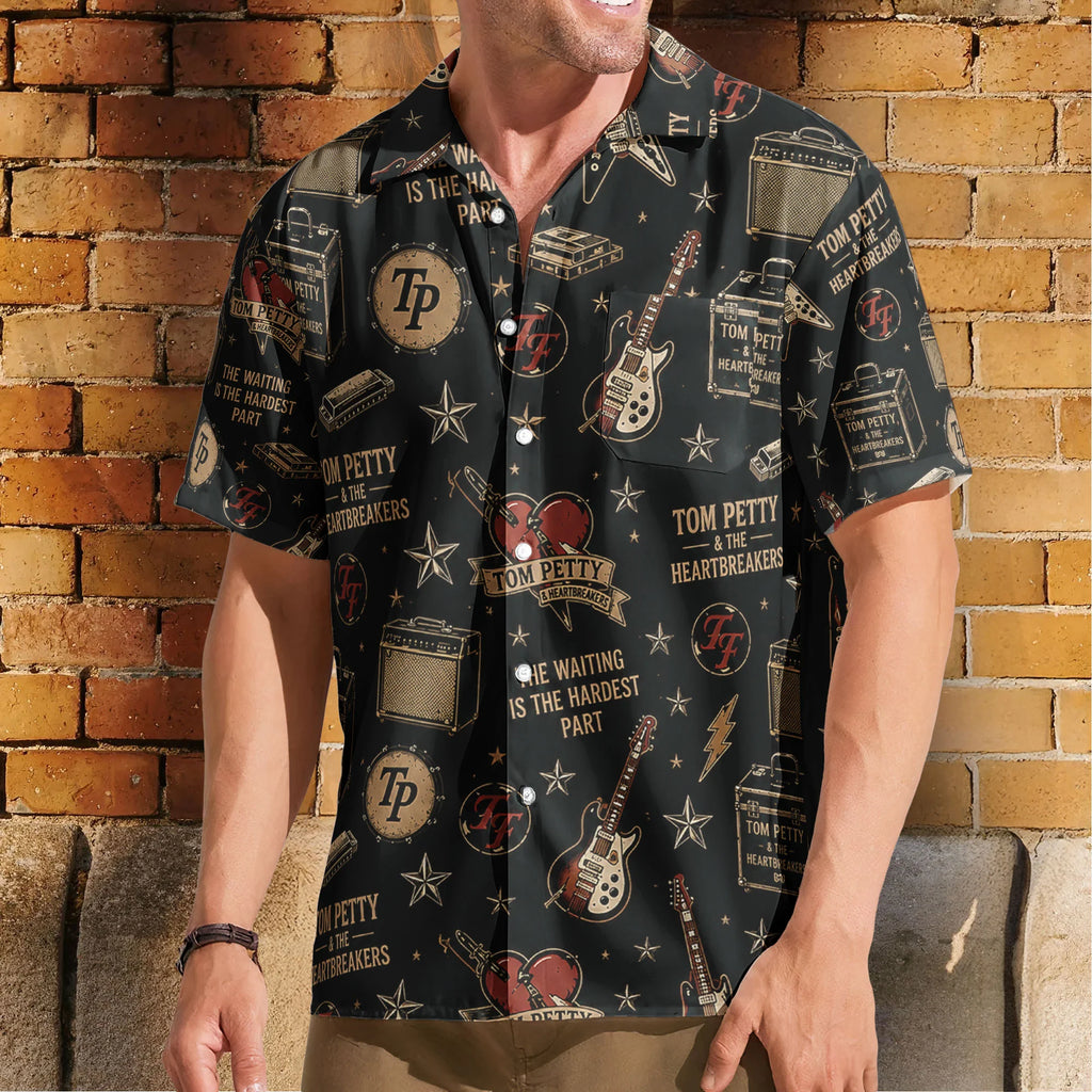 Tom Petty & The Heartbreakers Rock ’N’ Roll Hawaiian Shirt – Unisex Retro Album Art Fan Gift