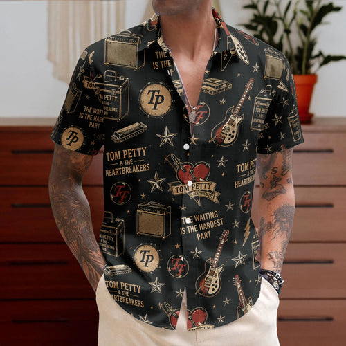 Tom Petty & The Heartbreakers Rock ’N’ Roll Hawaiian Shirt – Unisex Retro Album Art Fan Gift