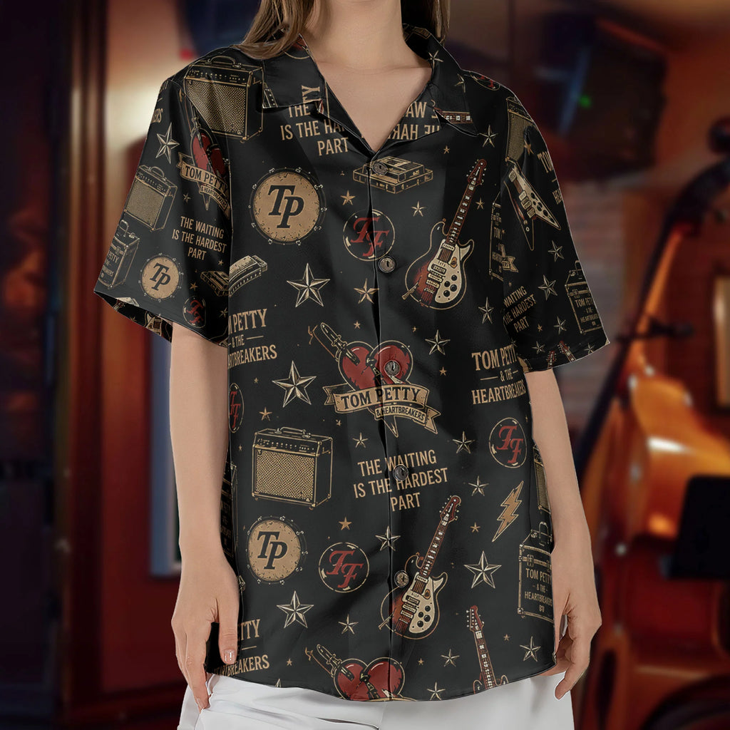 Tom Petty & The Heartbreakers Rock ’N’ Roll Hawaiian Shirt – Unisex Retro Album Art Fan Gift